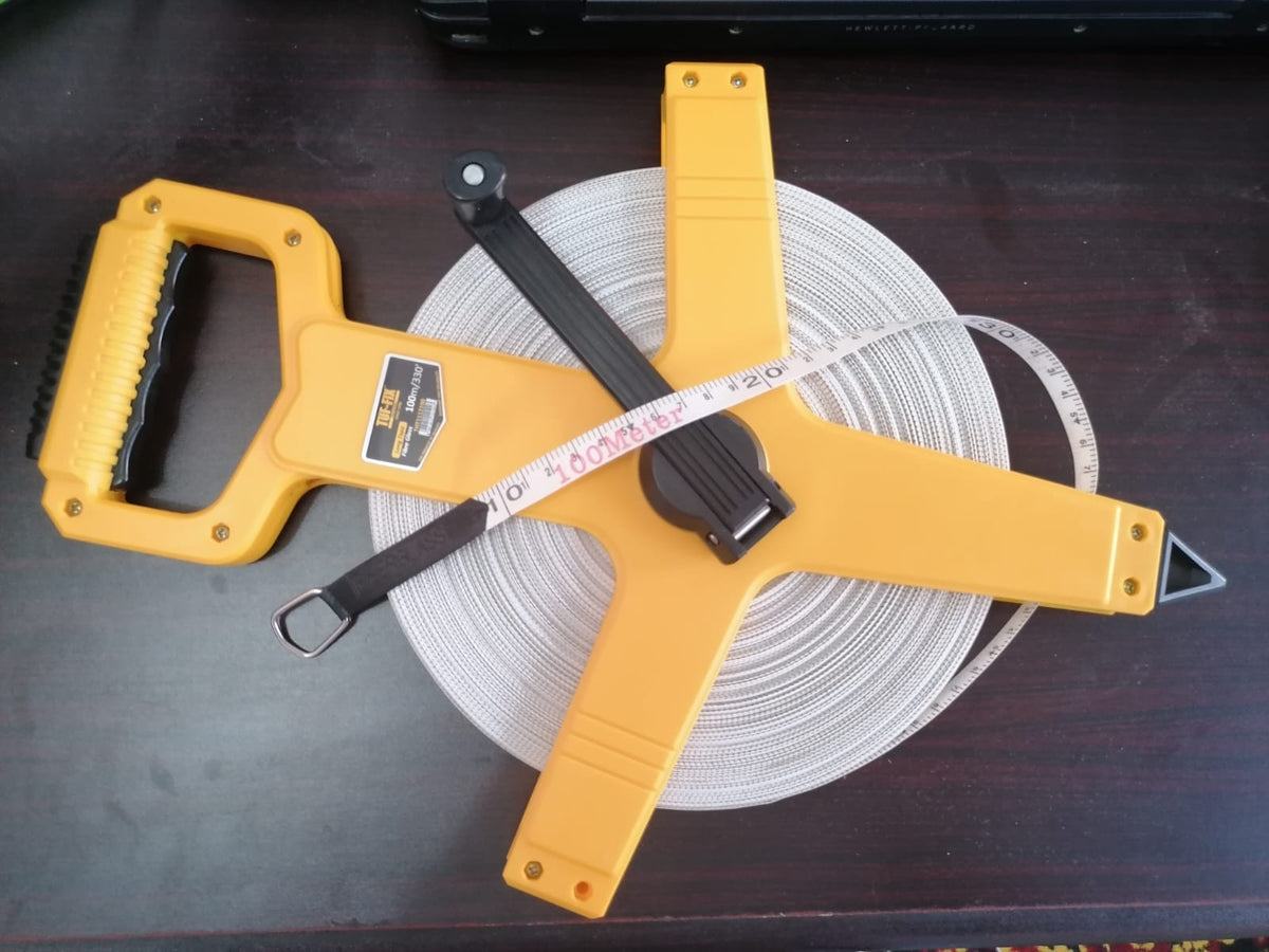 Fiber Measuring Tape 100 Meter Heavy Duty For Professionals