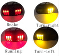 Universal Motorbike Back Light With Indicator Drl Audi Style 2