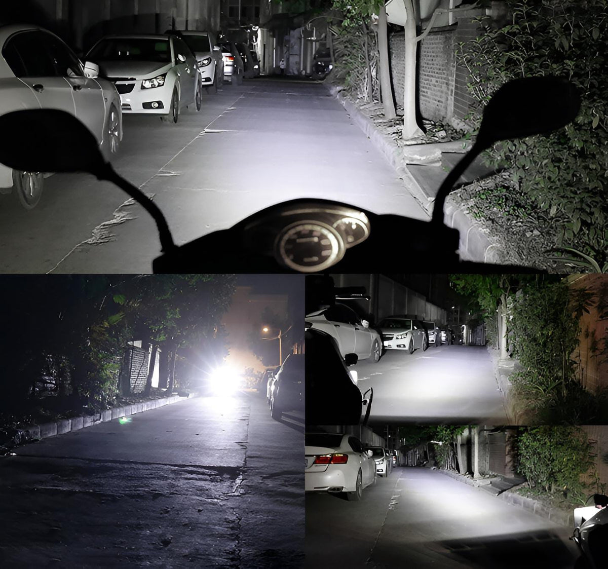 2Pcs Work Lights 6 Led Motorcycle Headlight Spot Light Waterproof Super Bright Auxiliary Scooters Universal 12V Led Bar