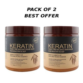 Pack Of 2 |  Keratin Hair Mask Treatment 500ml: The Key to Stronger, Healthier Hair