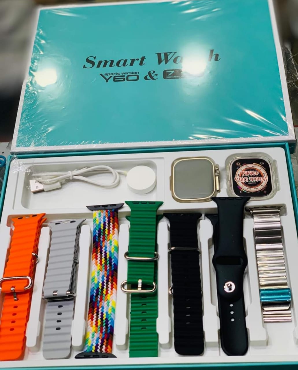 Y60 Ultra 7 In 1 Smart Watch Random Color