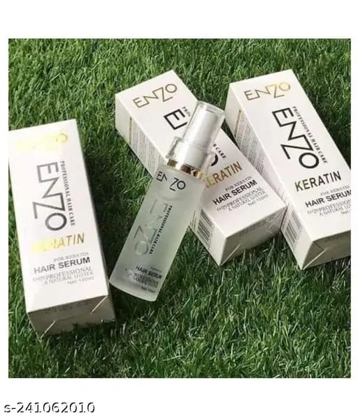 Enzo Keratin Hair Serum Hair Straightening Smoothing Serum For Men Women 100Ml