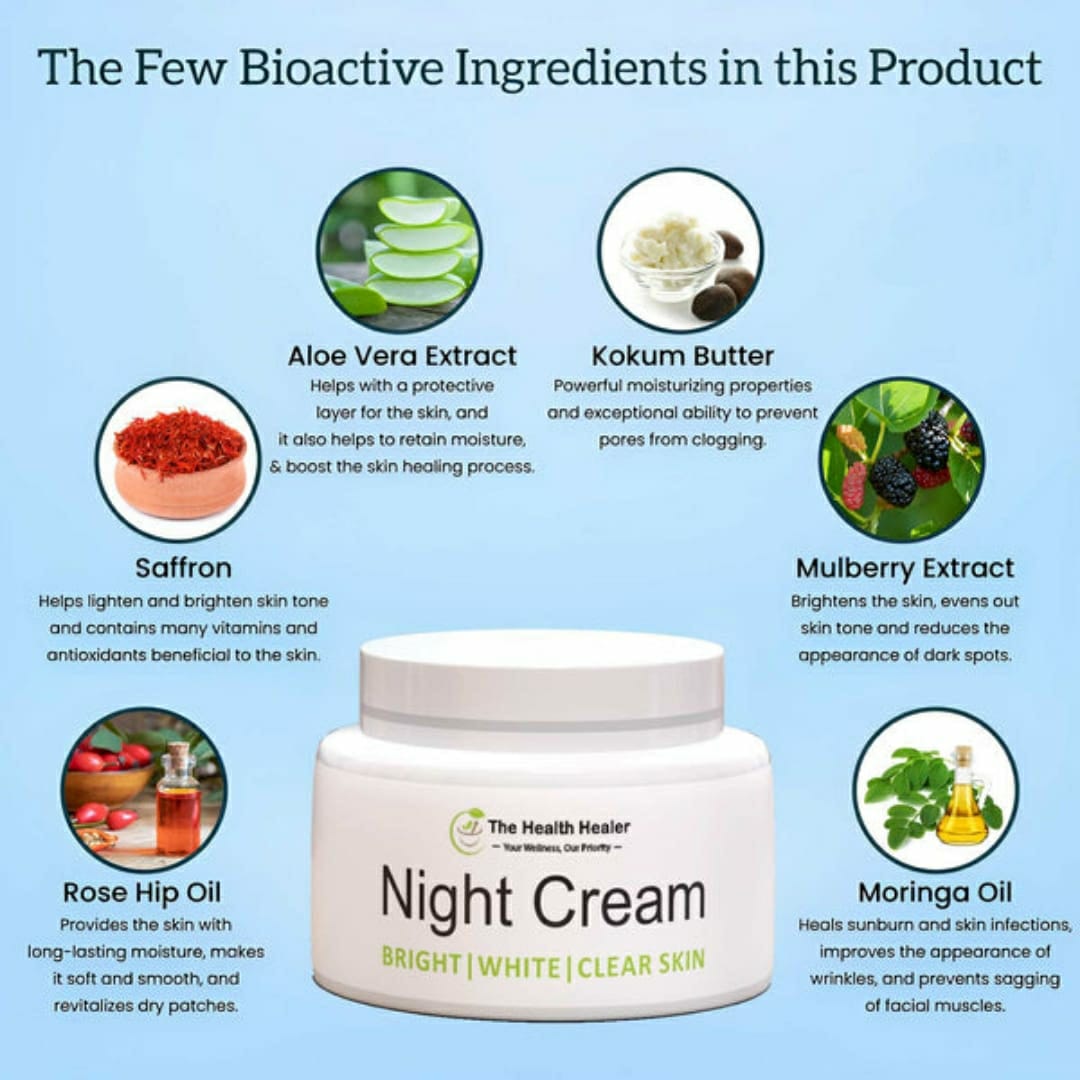Whitening Anti Aging Night Cream 50Ml 5