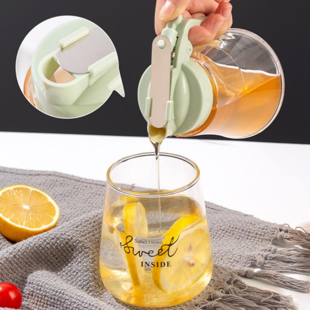 Honey Dispenser No Drip Easy Squeeze Syrup Dispenser Bottle For Efficient Serving Honey Squeeze Jar For Kitchen Amp Coffee Bar Mess Free Solution250Ml