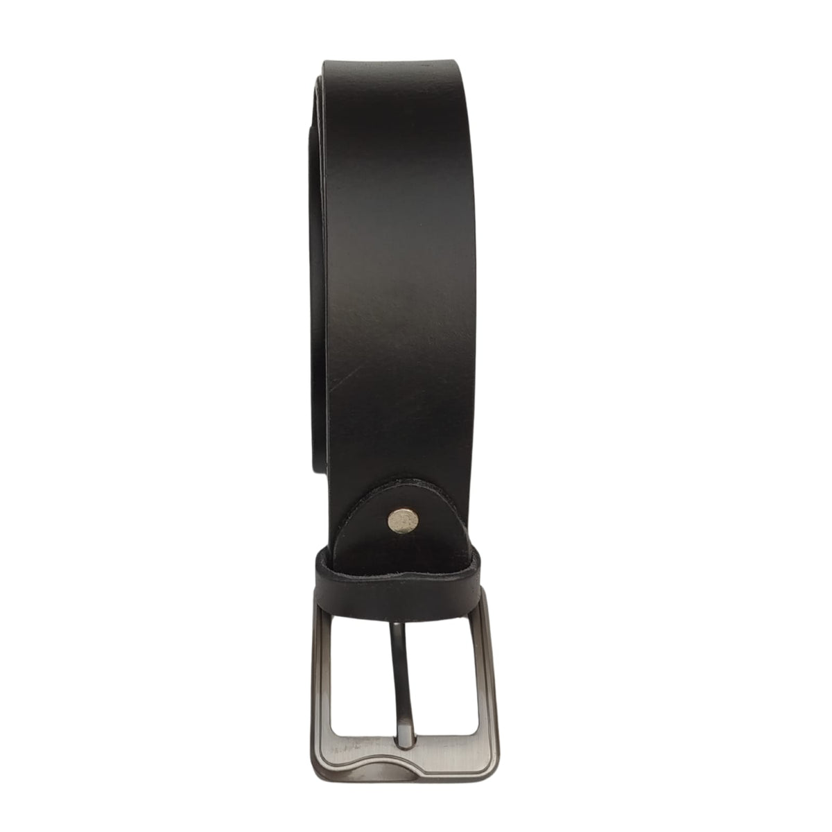 Men Buffalo Leather Belt Waist Belt For Boys Mens Black