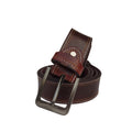 Big Size Men Buffalo Pull Up Leather Waist Belt For Boys Mens Maroon