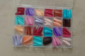 288 Pcs Colorful And Shiny Nails Box Random Color
