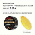 Qifenghe Car Plastic Restorer Auto Interior Amp Panel Renewal Wax Coating Agent Car Wax Car Wax Polish 200Gm Sponge