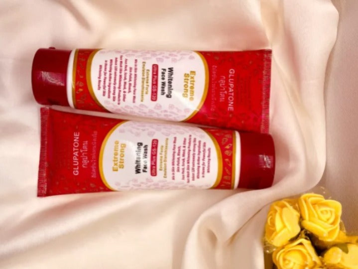 Glupatone Whitening Face Wash Gs 120 Pack Of 2 Extreme Strong Powerful Whitening For Clear Skin 60Ml