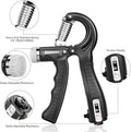 Hand Grip Strengthener Adjustable Resistance Wrist Strengthener Forearm Gripper Hand Workout Strength Trainer With Counter Random Colour 3