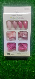 96 Pcs Fake Nails Multicolor for girls (without glue)
