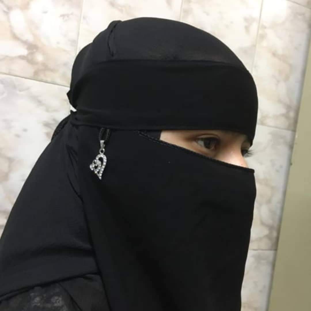 Chiffon Saudi Locket Niqab Premium A1 Quality Black Face Veil Black Random Locket