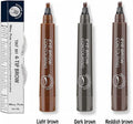 Microblading 4-Tip Fork Eyebrow Pen - Beauty Accessory Designed For Eyebrow Grooming And Daily Makeup Routine - Black