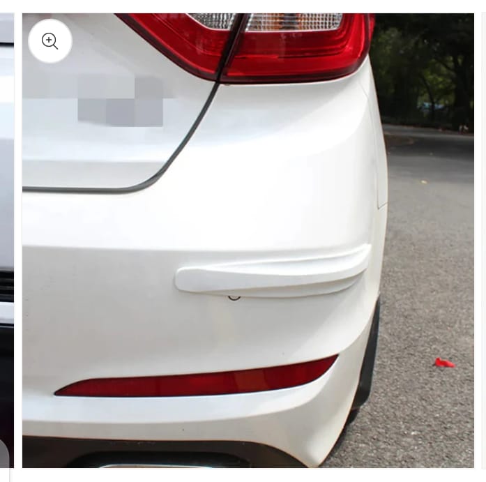 Universal Car Bumper Protector Strip Guard Corner Protection Strips Scratch Auto Car Anti Collision Car Corner Bumper Color White