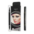 2 In 1 Double Ended Waterproof Liquid Eyeliner Seal Black