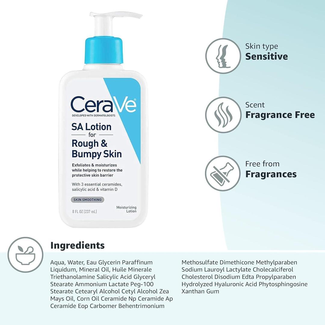 Cerave Sa Lotion For Rough Bumpy Skin For Making It More Hydrated 237Ml