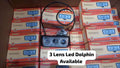 3 Lens Dolphin Projector Led Light For Bikers And Cars 1 Pc