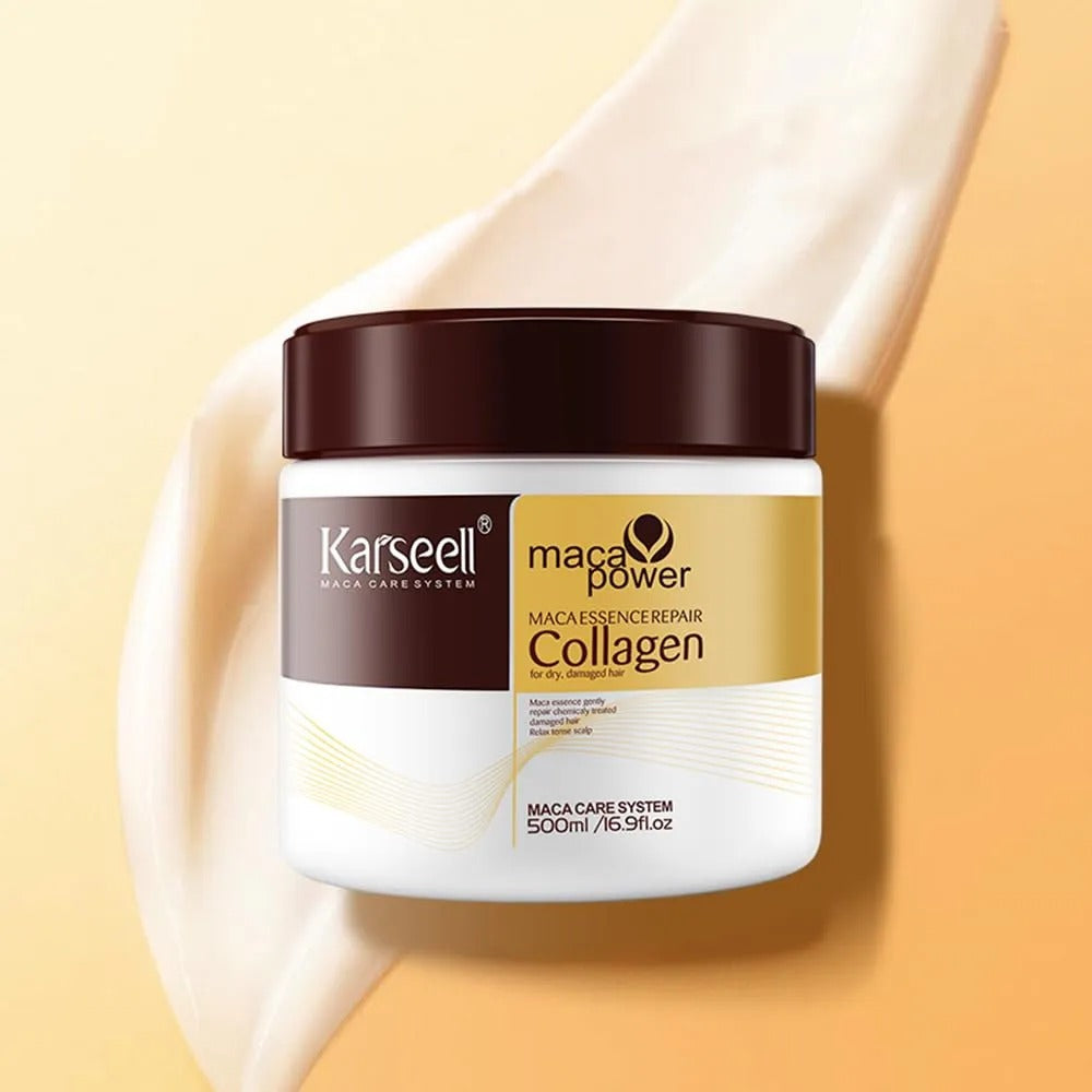 Karseell Hair Mask Collagen Treatment Cream Argan Oil Amp Maca Essence 169 Oz 500Ml
