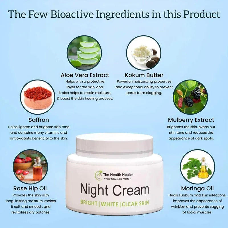 Pack Of 2 The Health Healer Night Cream 50 Gram Best Quality Cream Night Cream