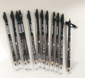 2 In 1 Blk Opl Eye Pencil With Sharpener Makeup 2 Colors Cosmetic Beauty Eyebrow Tool Pack Of 12
