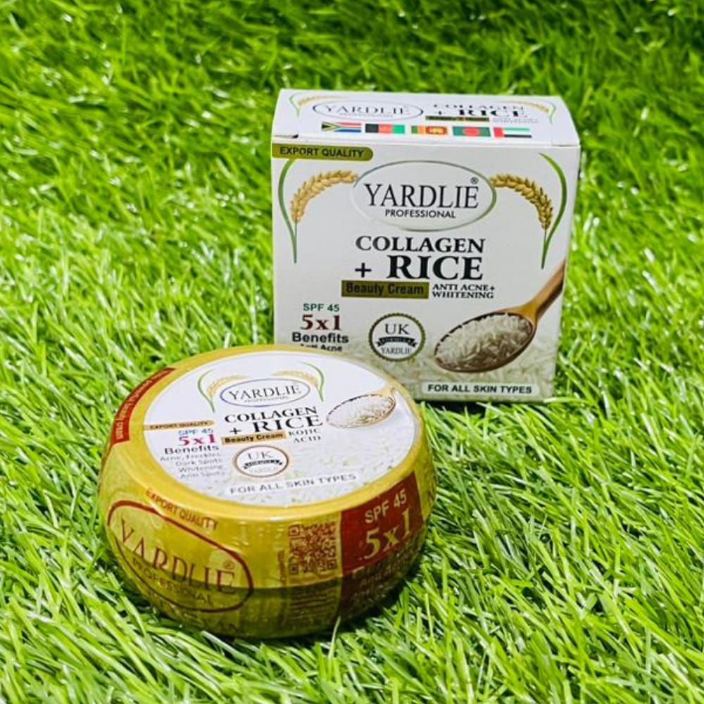 Yardlie Professional Export Qual Port Quality Spf 45 Collagen Rice Beauty Cream Kojic Acid