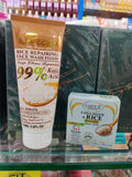 Kit 2 Pcs Deep Facial Cleanser And Repairer With Rice Extract Eliminates Fats And Impurities 150Ml Yardlie Clarifying Hyaluronic Acid Rice Scrub Collagen Beauty Cream