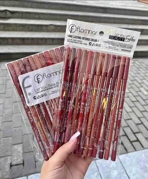 Flormar Lip Pencils Shades Of Nude Package Includes 12 X Lip Pencil Pack Of 12 Random Color