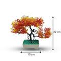 Orange Artificial Bonsai Tree Plastic Bonsai Tree Room Decor For Home Office Bedroom