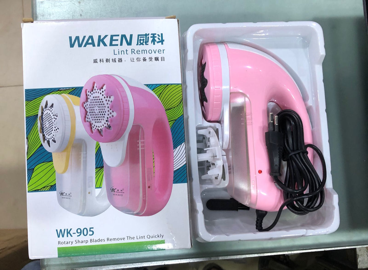 Waken WK-905 Portable Lint Remover Rechargeable With Extra Blade USB Portable Clothes Shaver for Fluff Pilling Fabric Shaver Lint Remover