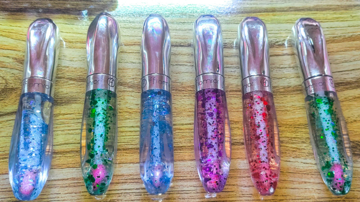 Pack Of 2 Glitter Lipgloss For Moisturizing Hydrating Lips Random Color