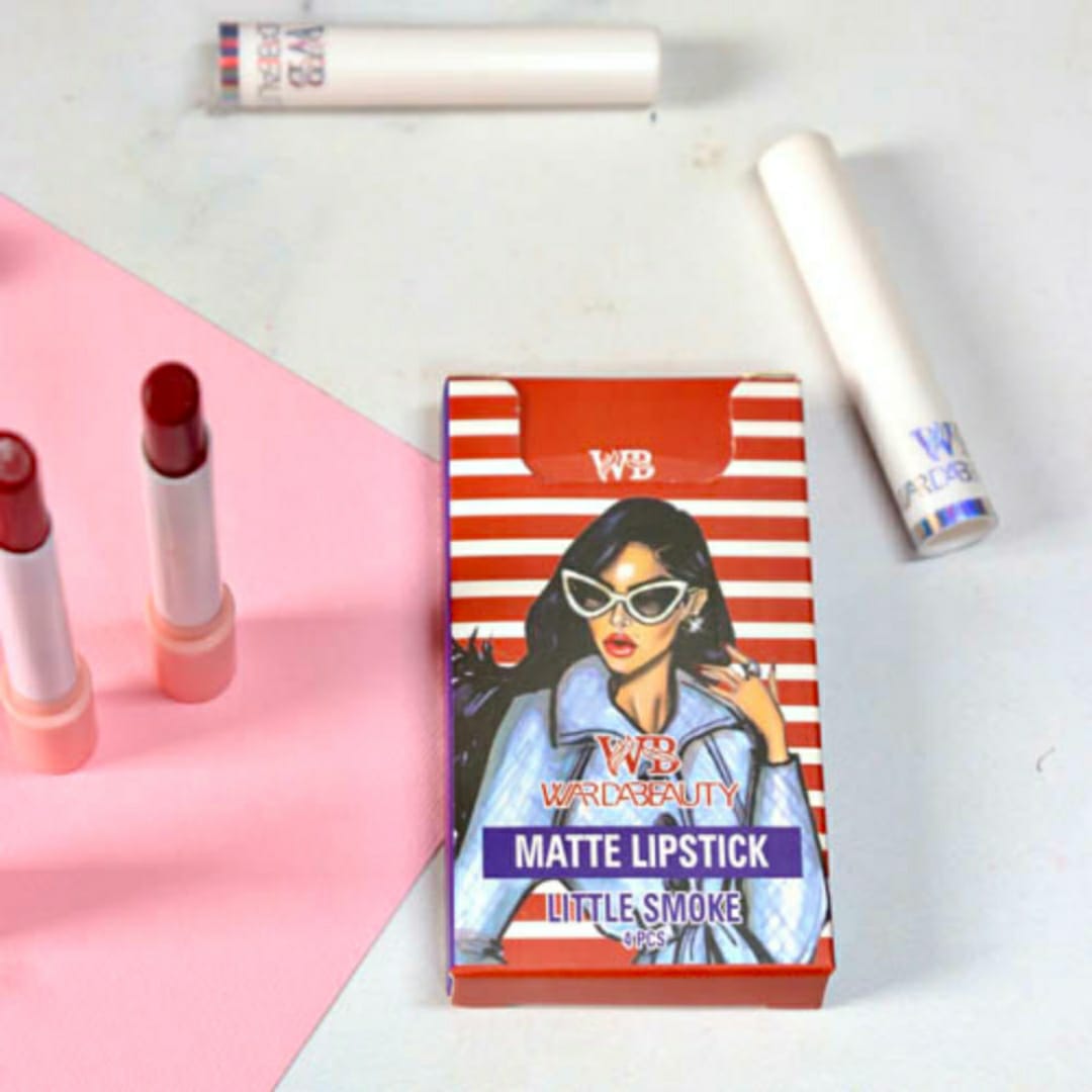 Pack Of 4 High Pigment Lipstick Fatty Base Lipstick Naturally Tint Your Lips To Soft And Comfortable Matte Random Color