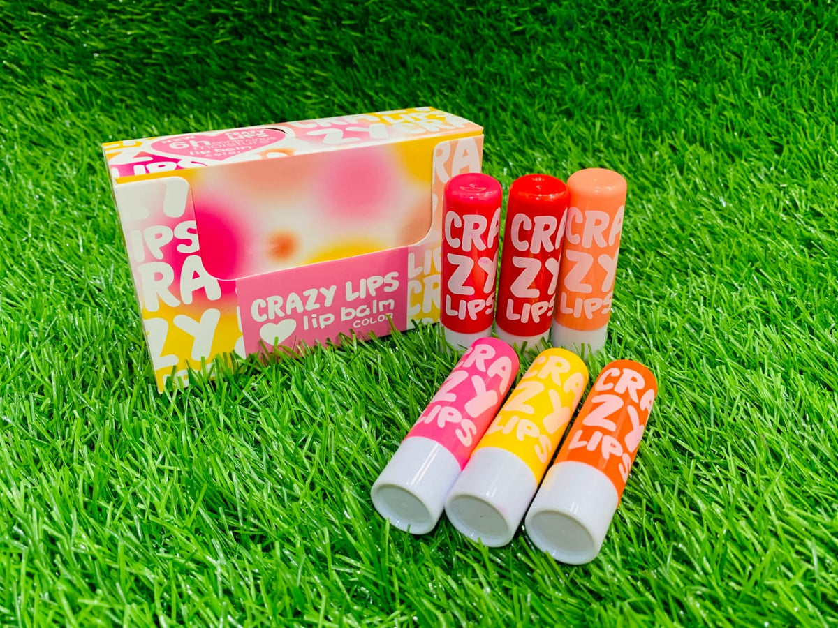 Pack Of 3 Crazy Tinted Lip Balm Magic Chapstick Hydrated Moisturizing Lip Balm Random Color