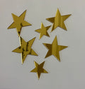 15 Stars Mirror Matrial Acrylic Wall Art Decor Star Stickers Decals For Kids Girls Bedroom Bathroom Playroom Golden