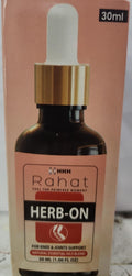 Rahat Herb On Oil 30Ml For Pain In Joints Back Pain Arthritis Pain Knee Pain Tennis Elbow Strains And Sprains
