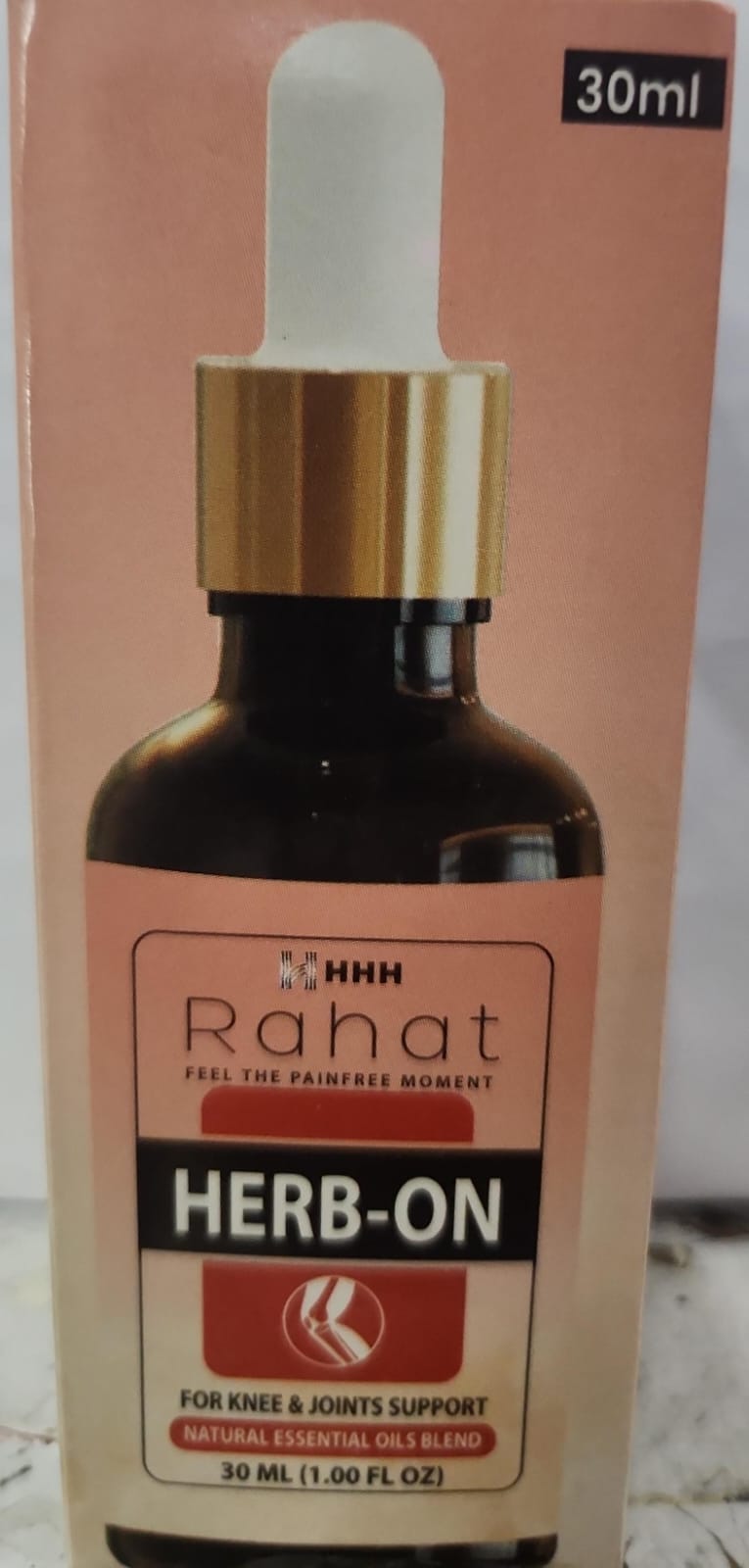 Rahat Herb On Oil 30Ml For Pain In Joints Back Pain Arthritis Pain Knee Pain Tennis Elbow Strains And Sprains