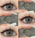 3-Tone Lens with Container Solution &amp; Travel Kit – Complete Contact Lens Care Set - Grey