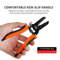 Stripping Pliers Multifunctional Stainless Steel Wire Cable Stripping Pliers Cutting Tool Wire Cutter Long Nose Multi Purpose Electrician Tool Random Color