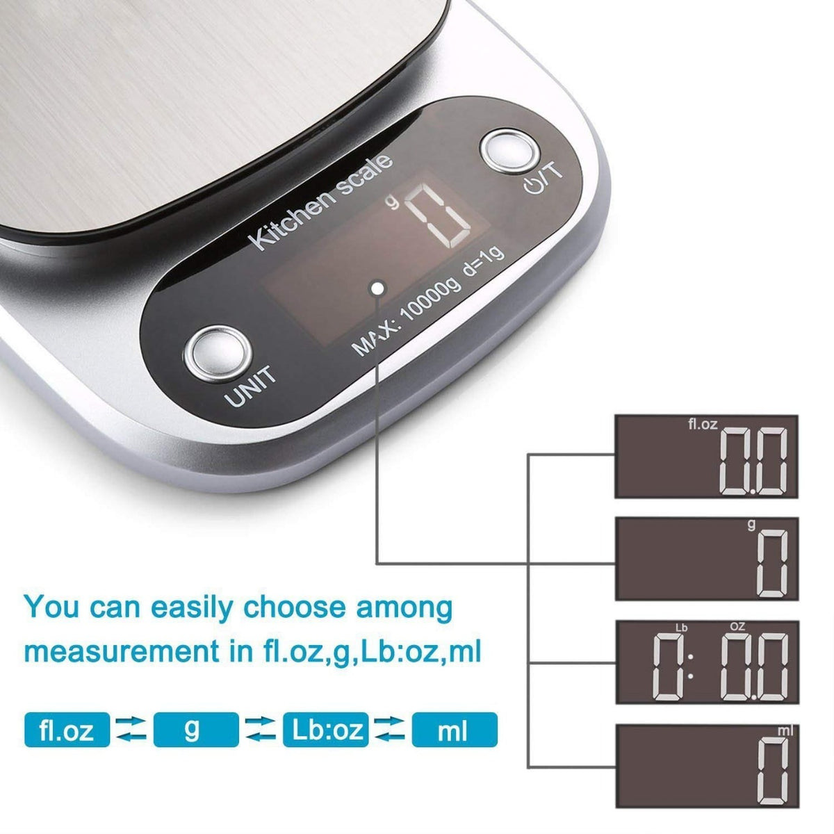 Kitchen Digital Weight Scale Digital Kitchen Scale Digital Weight Machine Digital Scale With 1 Gram To 10000 Gram Weight Measurement Random Color