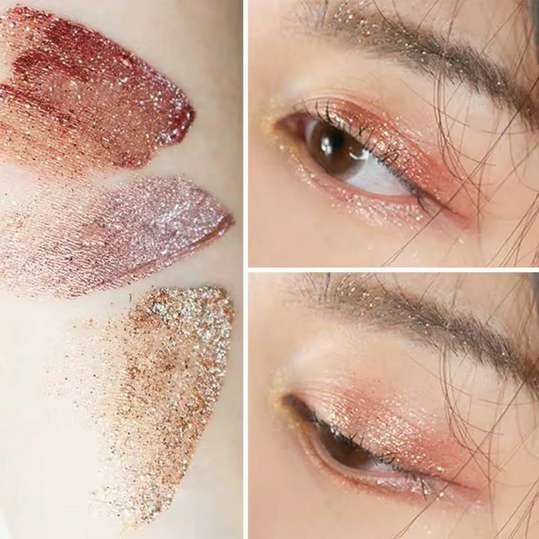Pack Of 6 Mocallure Metallic Shiny Waterproof Glitter Eyeshadow Liquid Eyeliner Random Color