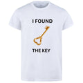 Combo Of My Heart &amp; The Key Style White T-Shirt with Cute Design - Heart &amp; key Design T-Shirts  – Best Quality T-Shirts For Girls | T-Shirt For Women - T-Shirt For Men - Small