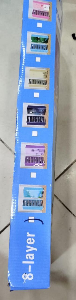 8 Layer Portable Dustproof Shoe Rack Shoe Rack Storage Closet Household Shoe Storage Rack Storage Cabinet Random Color