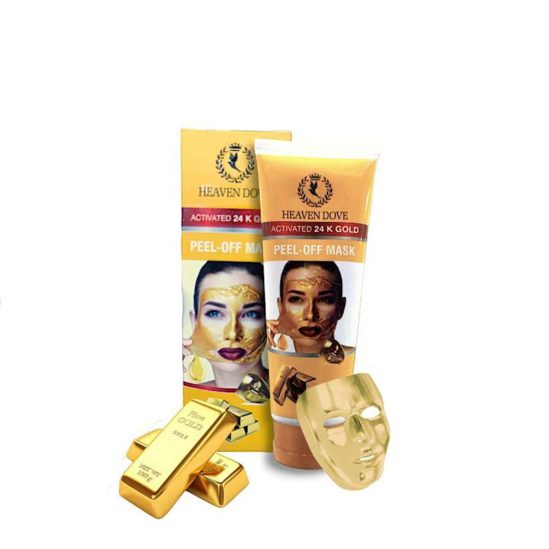 Heaven Original Dove 24K Gold Peel Off Mask Luxurious Anti Aging Deep Cleansing Skincare 100 Ml