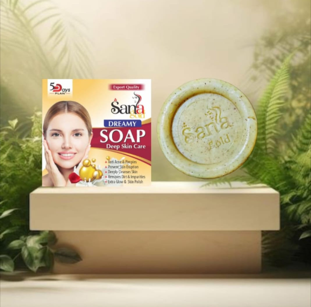 Pack Of 07 Sana Gold Magic Soap Powerful Herbal Formula Guaranteed Results Best Quality Soap For Skin Care