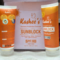 01 Pc Kashees Sunblock Spf 90 Extreme Protection Formula Fast Absorbing Water Resistant Uva Uvb Protection 200Ml
