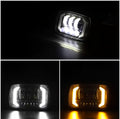 R60 Upgraded Headlight Beam For Honda Cd70 Cg125 Aluminum Body With Built In Drl And Yellow Turn Indicators