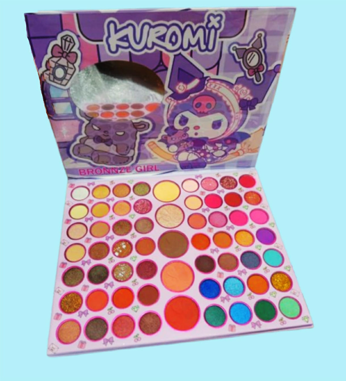 Kuromi 61 Color Eyeshadow Palette High Pigment Matte Shimmer Shades For Creative Eye Looks
