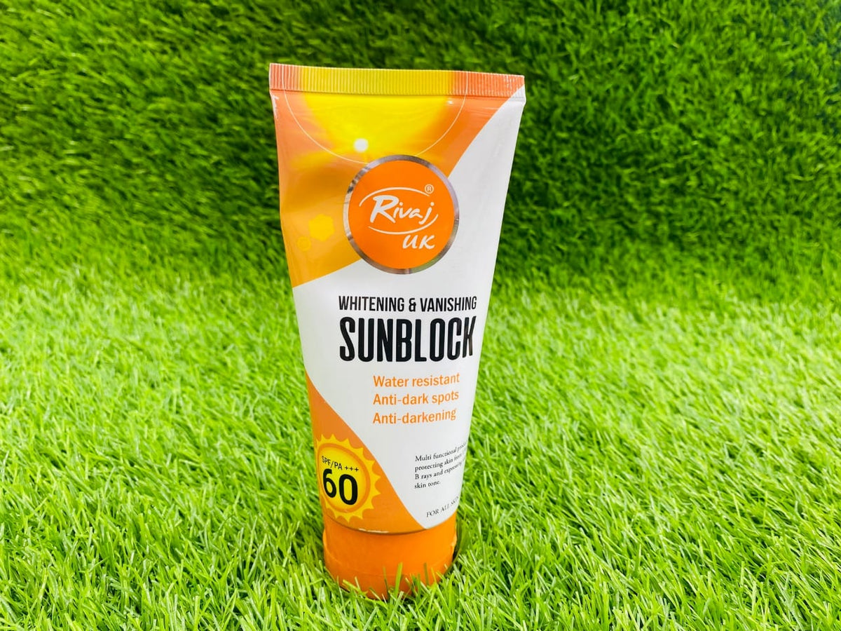 Rivaj Sunblock Whitening Vanishing Spf60 Ideal For All Skin Types 150Ml 3