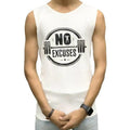[Pack of 3] Men’s Fitness Gym Sandos for Men Sleeve less for Men Top Fashion Wear Shirt Hoodie Sleeve less for Men - M