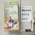 Vegetable Cutter Stainless Steel Manual Vegetable Cutter Slicer Grater Multi Functional Kitchen Gadget Random Color