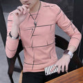Fancy Cotton Jersey Full Sleeves T Shirt For Men | Best Quality Full Sleeves T Shirt For Men | T Shirt For Boys - Pink T-Shirt with Black Print  - M